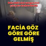 78 kişinin hayatını kaybettiği Bolu’daki otel yangınının çıkış anı kameralara yansıdı